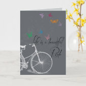 Het leven is een Mooi Wenskaart van de Rit Kaart (Gele Bloem)