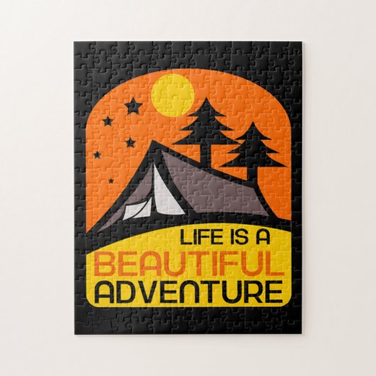 Het leven is een mooie avontuurcampagne legpuzzel (Verticaal)