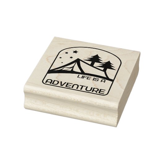 Het leven is een mooie avontuurcampagne rubberstempel (Stempel)
