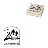 Het leven is een mooie avontuurcampagne rubberstempel (Gestempeld)