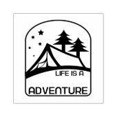 Het leven is een mooie avontuurcampagne rubberstempel (Afrduk)