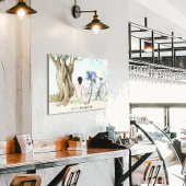 Het leven is een mooie fietsdoek Print