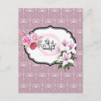 Het leven is een mooie Floral Briefkaart Designer
