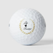 Het leven is een mooie Golf Balls Golfballen (Voorkant)