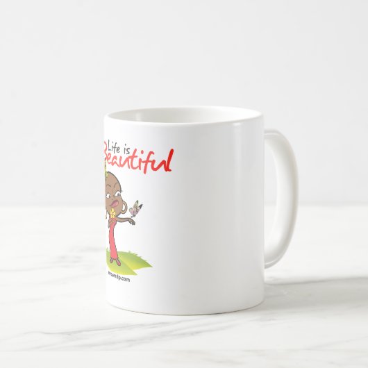 Het leven is een mooie Mok (Voorkant rechts)