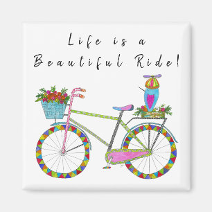 Het leven is een mooie Ride Bicycle Magnet