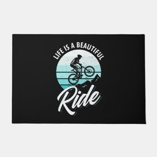 Het leven is een mooie ride deurmat (Voorkant)