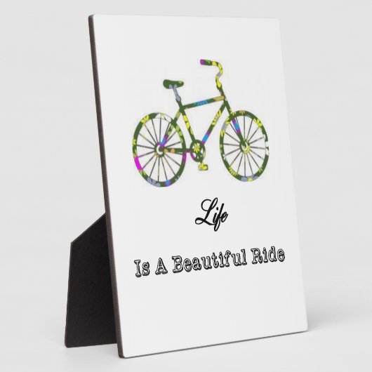 Het leven is een mooie ride fotoplaat (Zijkant)