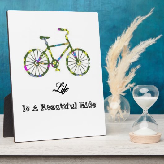 Het leven is een mooie ride fotoplaat (Zijkant)