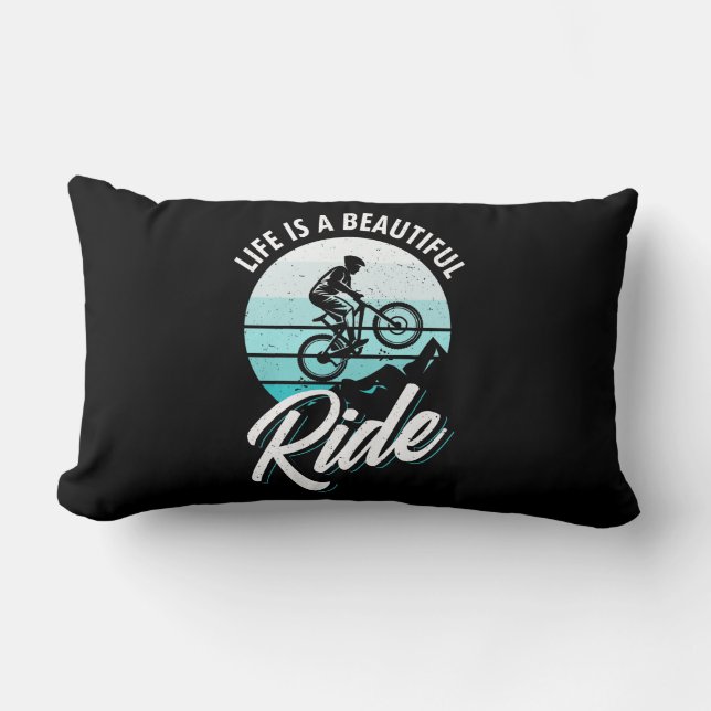 Het leven is een mooie ride kussen (Voorkant)