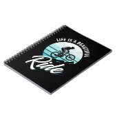 Het leven is een mooie ride notitieboek (Linkerzijde)