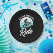 Het leven is een mooie ride papieren bordje (Feest)