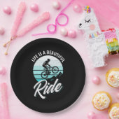 Het leven is een mooie ride papieren bordje (Feest)