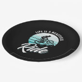 Het leven is een mooie ride papieren bordje (Gekanteld)