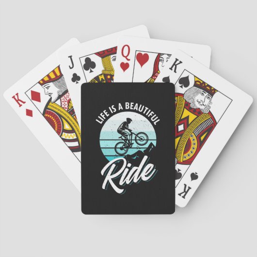 Het leven is een mooie ride pokerkaarten (Achterkant)