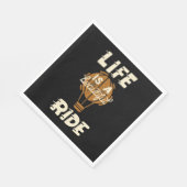 Het leven is een mooie ride servet (Hoek)