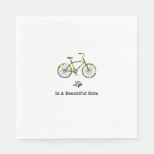 Het leven is een mooie ride servetten