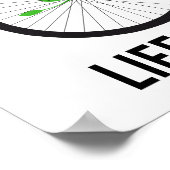 Het leven is een mooie rit, een  fiets poster (Hoek)
