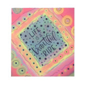 Het leven is een mooie rit Inspirerend Notitieblok (Voorkant)