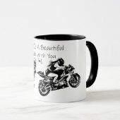 Het leven is een mooie rit met u, Gepersonaliseerd Mok (Voorkant rechts)