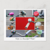 Het leven is een mooie rit op een fiets! briefkaart (Voorkant)