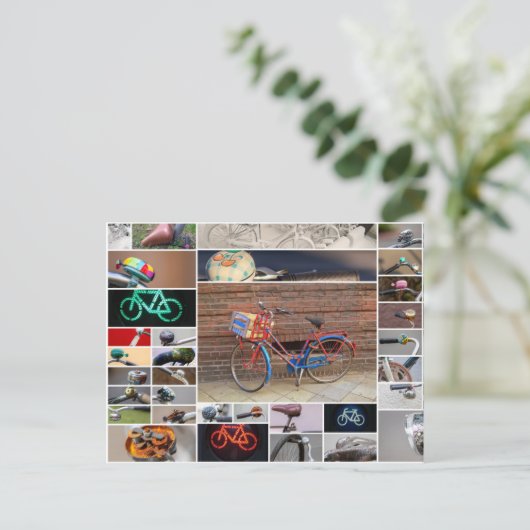 Het leven is een mooie rit op een fiets! briefkaart (Staand voorkant)