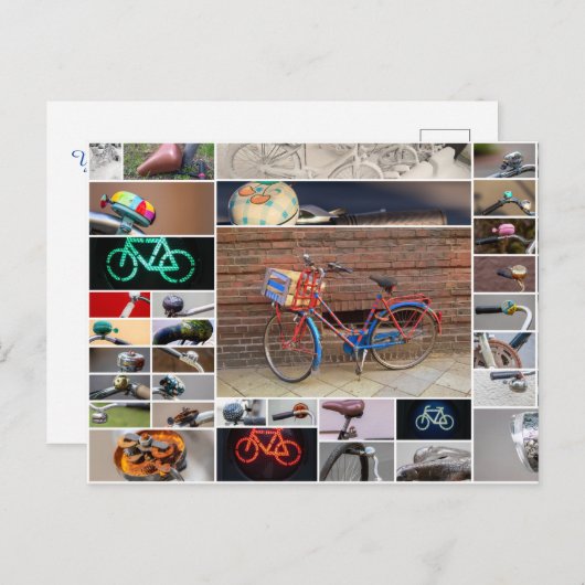 Het leven is een mooie rit op een fiets! briefkaart (Voorkant / Achterkant)