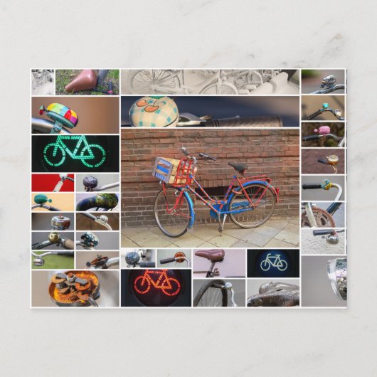 Het leven is een mooie rit op een fiets! briefkaart (Voorkant)