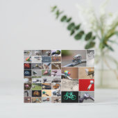 Het leven is een mooie rit op een fiets! briefkaart (Staand voorkant)