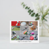 Het leven is een mooie rit op een fiets! briefkaart (Staand voorkant)