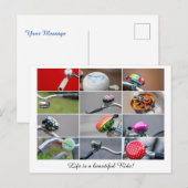 Het leven is een mooie rit op een fiets! briefkaart (Voorkant / Achterkant)