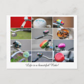 Het leven is een mooie rit op een fiets! briefkaart (Voorkant)