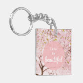 Het leven is een mooie Sleutelhanger (Voorkant Links)