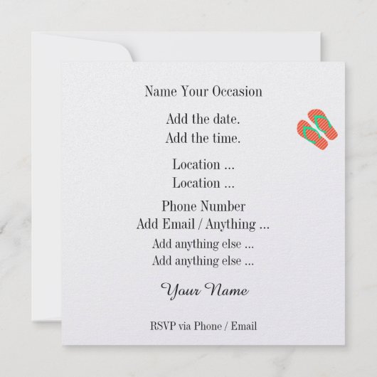 Het leven is een mooie uitnodiging #2 (Achterkant)