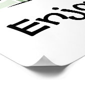 Het leven is een Onderzetter. Geniet van de Ride!  Poster (Hoek)