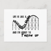 Het leven is een Onderzetter van Roller Briefkaart (Voorkant)