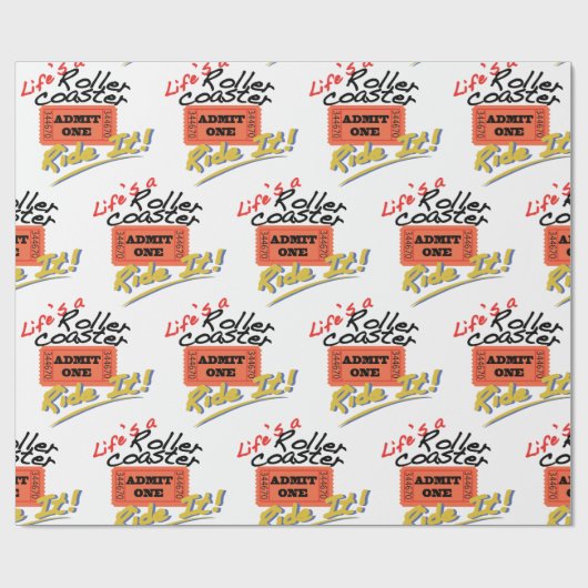 Het leven is een Onderzetter van Roller Cadeaupapier (Vlak)