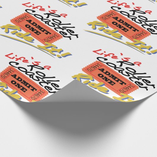 Het leven is een Onderzetter van Roller Cadeaupapier (Hoek)