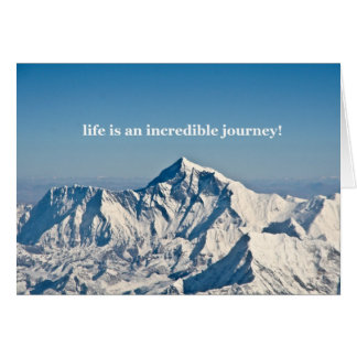 het leven is een ongelooflijke reis