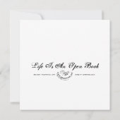 Het leven is een open boek - Mini Print (Achterkant)