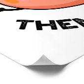 Het leven is een peach, dan doe je grappige fruitb poster (Hoek)