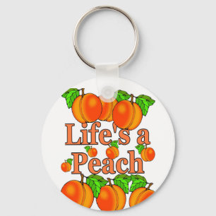 Het leven is een Peach Sleutelhanger