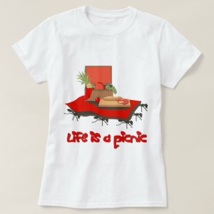 Het leven is een Picnic... voor Ants Dames Basic T T-shirt