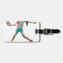 Het leven is een pitch bagagelabel