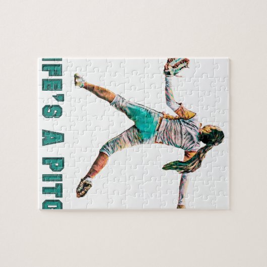 Het leven is een pitch legpuzzel (Horizontaal)