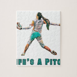 Het leven is een pitch legpuzzel