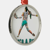 Het leven is een pitch metalen ornament (Rechts)