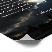 Het leven is een Poster van het Storm Citaat (Hoek)