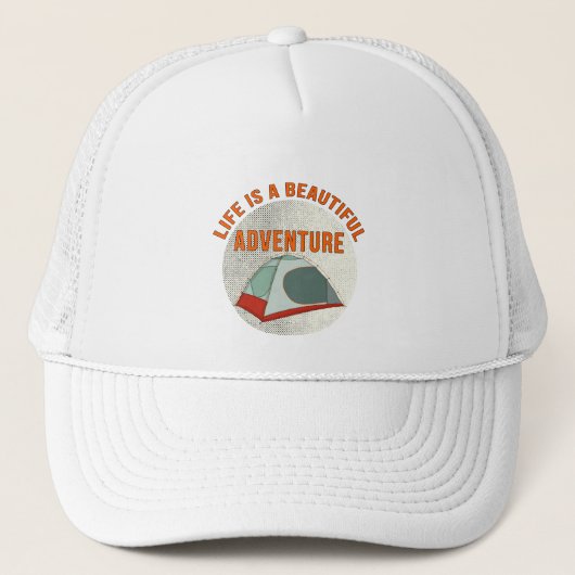 Het leven is een prachtig avontuur trucker pet (Voorkant)