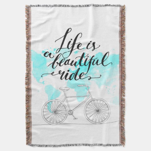 Het leven is een prachtig blauw deken (Voorkant Verticaal)